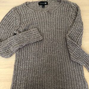 Grey forever 21 knit sweater